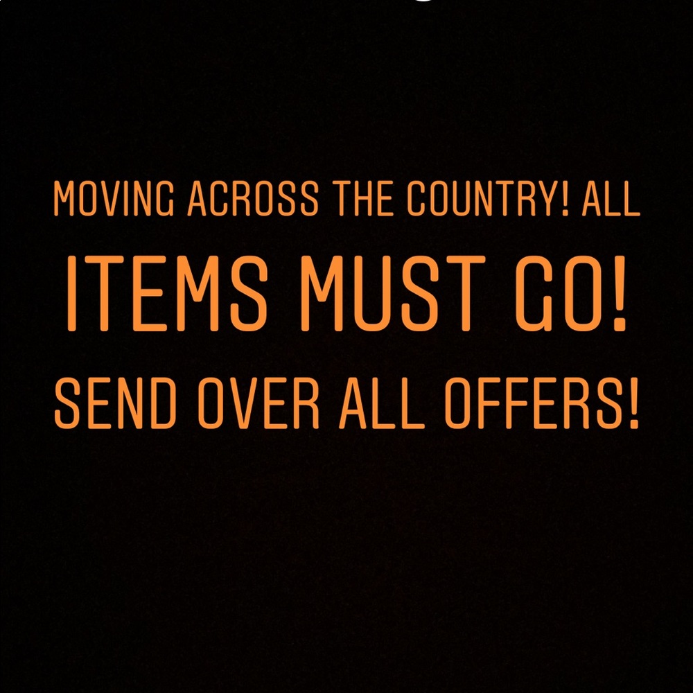 Moving sale!